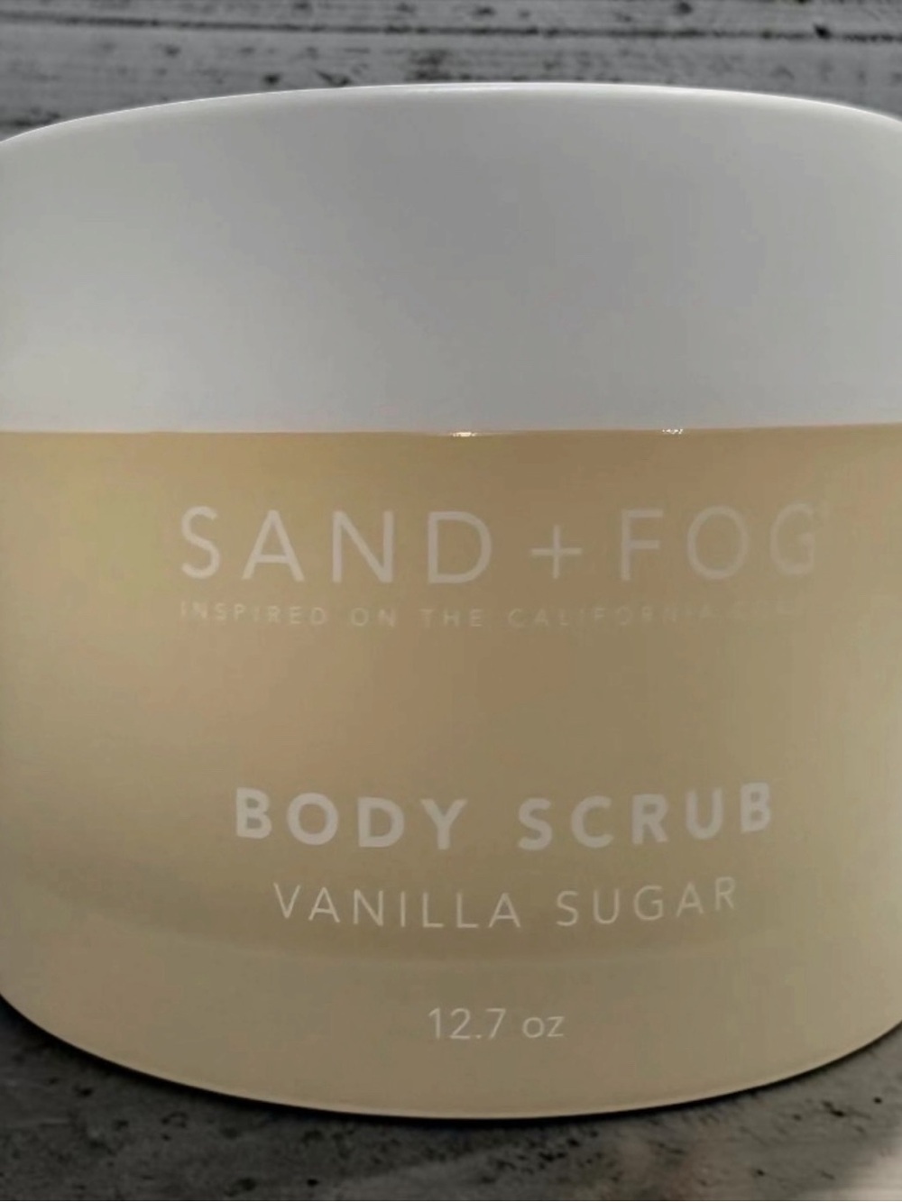 Sand + Fog Vanilla Sugar Body Scrub — Cream